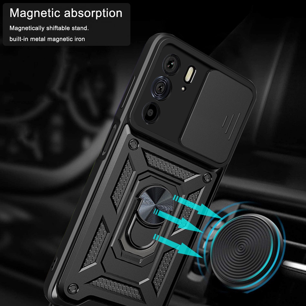 ปลอกสําหรับ Motorola Moto Edge 50 Pro Ultra Fusion 40 Neo เคสโทรศัพท์ Anti-drop Hard โทรศัพท์ฝาหลังพร้อมเลนส์ป้องกันและวงเล็บ