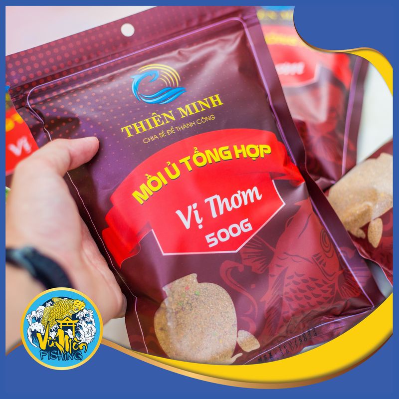 Thien Minh เหยื่อตกปลาหมักสังเคราะห์ 500g (พร้อมสูตร) - Vu Mon Fishing