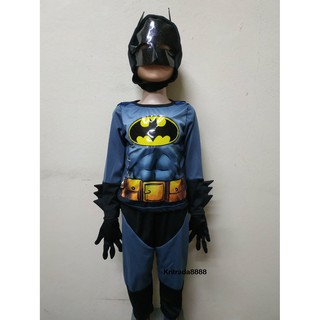 ชุดแบทแมนเด็ก (BATMAN) ลิขสิทธิ์แท้ 100%  มีถุงมือ มีไฟกระพริบ (FC103)