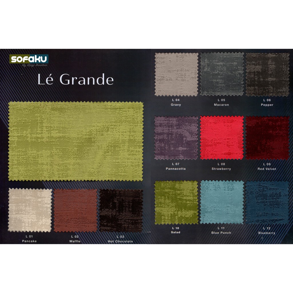 LE GRANDE: ผ้าเบาะ - ผ้าเบาะ Hikaron / ผ้ากํามะหยี่ลายหนังนิ่ม Le Grande Hikaron