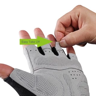 【TH Delivery】ROCKBROS Half Finger Gloves Shockproof Breathable MTB