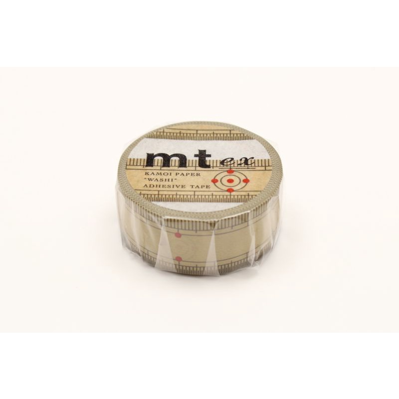 mt masking tape bamboo ruler (MTEX1P97) / เทปตกแต่งวาชิ ลาย bamboo ruler แบรนด์ mt masking tape ประเ