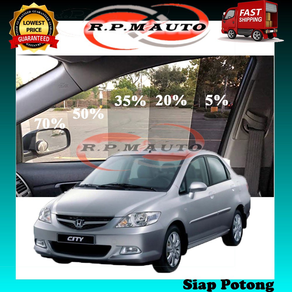 Honda City 2003 Black Tinted 4Door 4 Tingkap Siap Potong ทินท์เคอร์ต้า city 2003 color city 2003