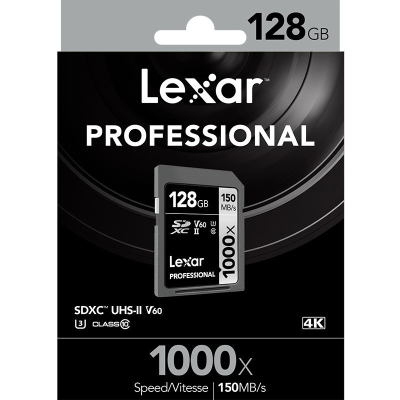 Lexar 150MBs 1000x SD Card flash card SDHCSDXC U3 Class 10 Memory sd