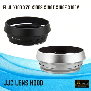 Fuji Lens Hood LH-X100 for Fujifilm Fuji X100 X70 X100S X100T X100F X100V with 49mm Lens Adapter Ring ทรงไลก้า