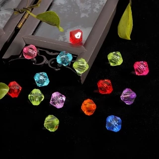 50-500pcs 4/6/8/10 มม. สีผสม ออสเตรีย Faceted Bicone คริสตัลอะคริลิค ลูกปัด Spacer สำหรับ DIY เครื่องประดับ