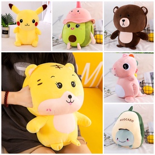 ☑™Cartoon dinosaur warm hand pillow winter cover student nap pikachu plush doll womanKartun dinosaurus hangat tangan Kar