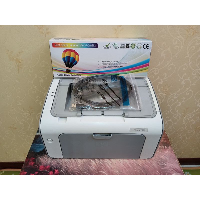 HP Laser Jet P1102 (มือสอง )พร้อมใช้ (ฟรีตลับหมึกใหม่+สายไฟ+สาย USB)ประกัน 7วัน ผ่านการทดสอบแล้วทุกเ