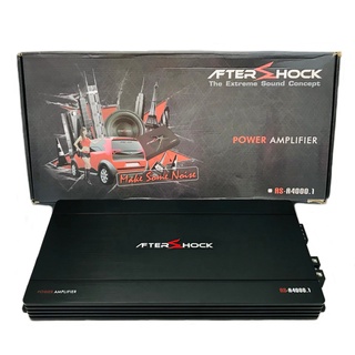 เพาเวอร์แอมป์ติดรถยนต์แรงๆดีๆ AFTERSHOCK รุ่น AS-A4000.1 CLASS D 4000w.MAX สีดำ