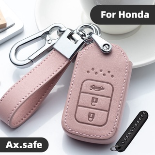 【Ax.safe】ปลอกกุญแจรถยนต์ แฟชั่น สําหรับ Honda civic Briio Jas accord brv crv hrv odyssey พวงกุญแจรถ ซองใส่กุญแจรถ ซองใส่กุญแจรถ