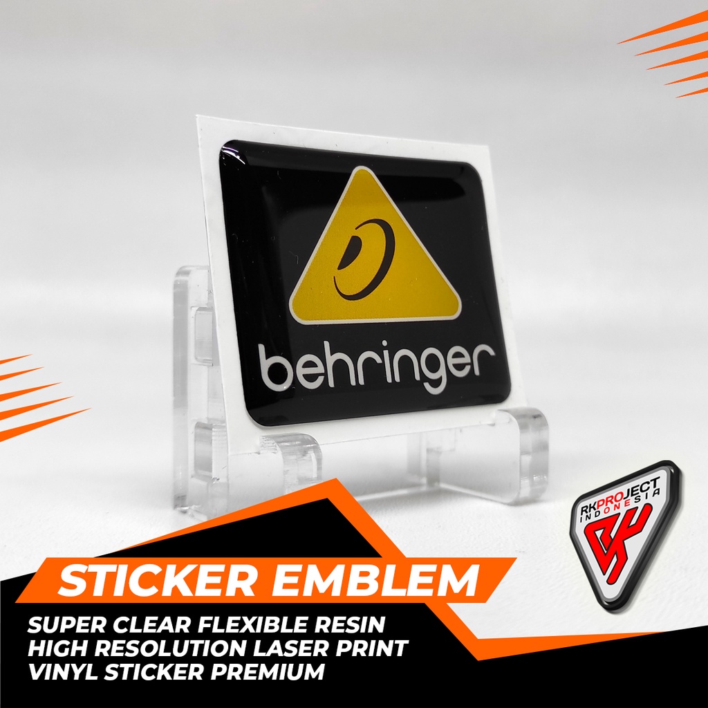 BEHRINGER สติ๊กเกอร์นูนสัญลักษณ์เรซิ่นแบบยืดหยุ่น