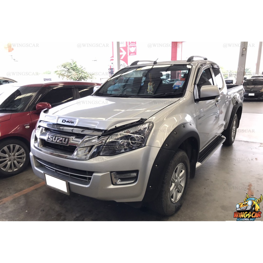 [ E-TAX ] คิ้วล้อ 6 นิ้ว ISUZU All New D-Max 2012-2019 หมุดหลอก ตรงรุ่น Cab 4ประตู สีดำด้าน Rich