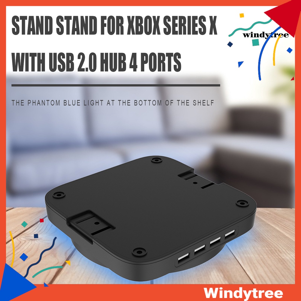 WT อุปกรณ์ขาตั้งพลาสติกแบบพกพาพร้อมพอร์ต USB 4 USB 2.0 HUB สําหรับ Xbox
