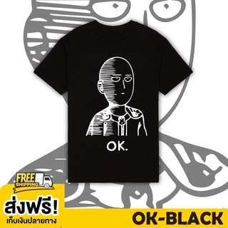 เสื้อยืดผ้าฝ้ายพิมพ์ลายแฟชั่น SITAMA OK 02 TSHIRT BLACK