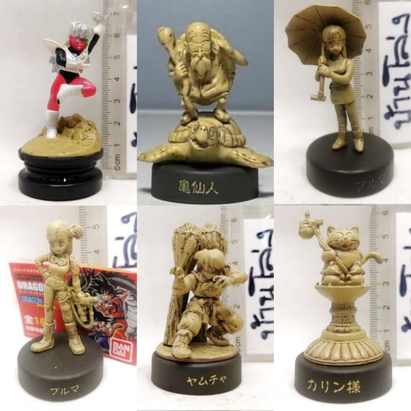 (แท้/มือ2) BANDAI Dragon Ball Z Non-Colored Miniature Chess Figure YAMCHA,หยำฉา,โกฮัง ​อนิเมะ หมากรุก ดราก้อนบอล กีนิว