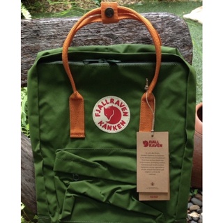 Fjallraven Kanken Classic คลาสสิค Leaf Green/Orange