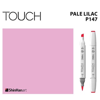 TOUCH TWIN BRUSH MARKER P147 (PALE LILAC) / มาร์คเกอร์หัวพู่กัน-หัวตัดขนาดกลาง รหัส P147 (PALE LILAC)