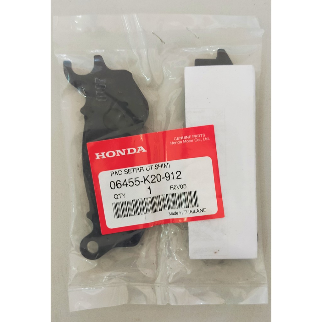 06455-K20-912 ชุดแผ่นเบรคหน้า Honda แท้ศูนย์