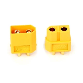 ขั้วต่อแบตเตอรี่ XT60 สีเหลือง พร้อมสาย ยาว 10 ซม. 15 ซม. Male Female Yellow Black Connector คอนเนกเตอร์