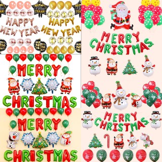 SALE เซตลูกโป่งchristmas ลูกโป่งปาร์ตี้ พร้อมส่งจากไทย