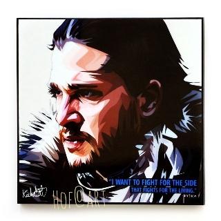 Jon Snow จอน สโนว์ ซีรี่ย์ Game of Thrones GOT รูปภาพ​ติด​ผนัง​ pop art ​กรอบรูป​​ ของขวัญ