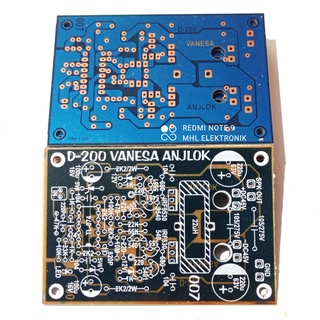 เครื่องขยายเสียง D200 Mini 200W FET IRF9530 IRF530 Pcb ประเภท 007