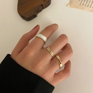 2021 New Gothic Style Three Piece Opening Rings For Woman Fashion Korean Jewelry European and American Wedding Party Sexy Ring