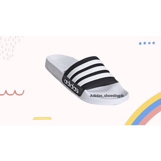 Adidas adilette shower💯✅ สีขาวดำ