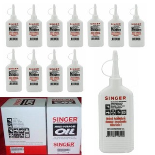 SINGER น้ำมันจักร ขนาด 80 cc    1โหล  จำนวน 12 ขวด