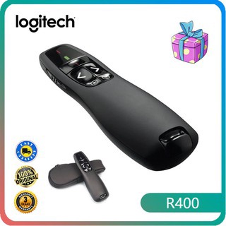 logitech R400 ปากกาชี้เลเซอร์ usb สีแดงสําหรับนําเสนองาน