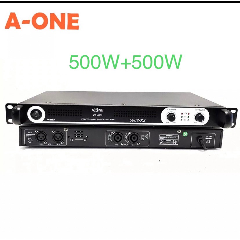 A-ONE เพาเวอร์แอมป์ 700W/1000W Power Switching PA-2000(กำลังขับ350w X350w/ PA-3000 (กำลังขับ 500w X 