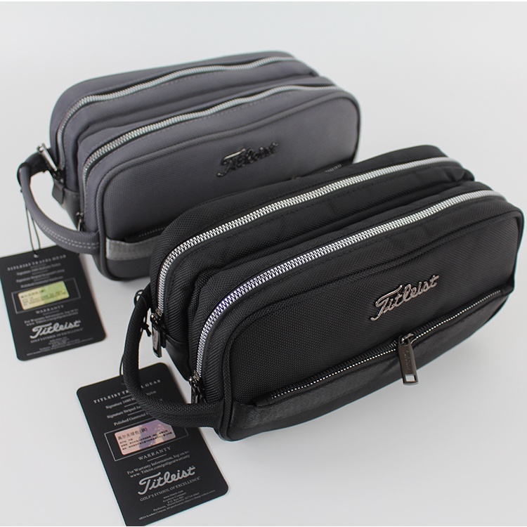 【Titleist】ใหม่ กระเป๋าถือ ทรงคลัทช์ สองชั้น ขนาดเล็ก เหมาะกับการพกพาเล่นกีฬากอล์ฟ SB002