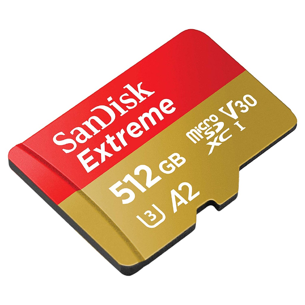 Good  512GB Extreme microSDXC UHS-I Memory Card- C10 U3 V30 4K A2 Micro SD - SDSQXA1-512G
