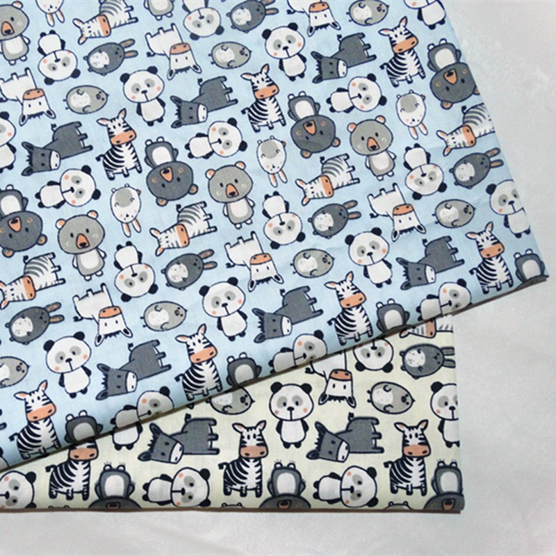 ใหม่ 2 ชิ้นสัตว์เล็กรูปแบบผ้า 100% ผ้าฝ้าย Patchwork ผ้าสําหรับ DIY เย็บ Quilting หัตถกรรม 50*40 ซม.
