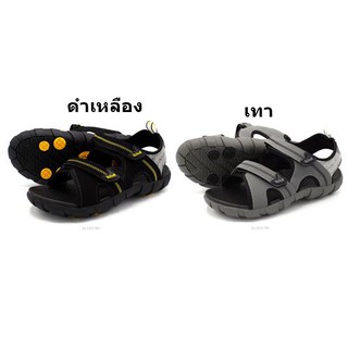 รองเท้า scholl รุ่น 2U 2223 สี ดำเหลือง เทา