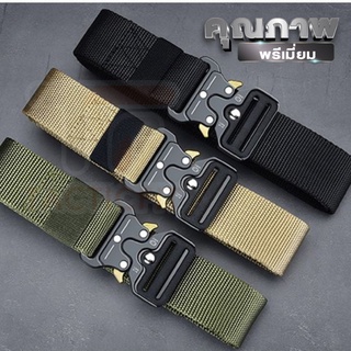 เข็มขัดยุทธวิธี Tactical belt เข็มขัดเดินป่า สายไนล่อนแท้ เหนียวทนทาน มี3สี