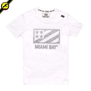 Miamibay T-shirt เสื้อยืด รุ่น Groove flag แฟชั่น คอกลม ลายสกรีน ผ้าฝ้าย cotton ฟอกนุ่ม ไซส์ S M L XL