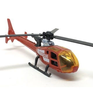 Majorette Helicopter Rescue - Red Color / Metal /scale 1/70 (5.2") no Package