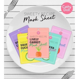 ⚡️(ถูก/แท้)⚡️Cathy Doll Sweety Recipe Mask 25g ทิชชู่มาส์กหน้า  แผ่นมาส์กหน้า