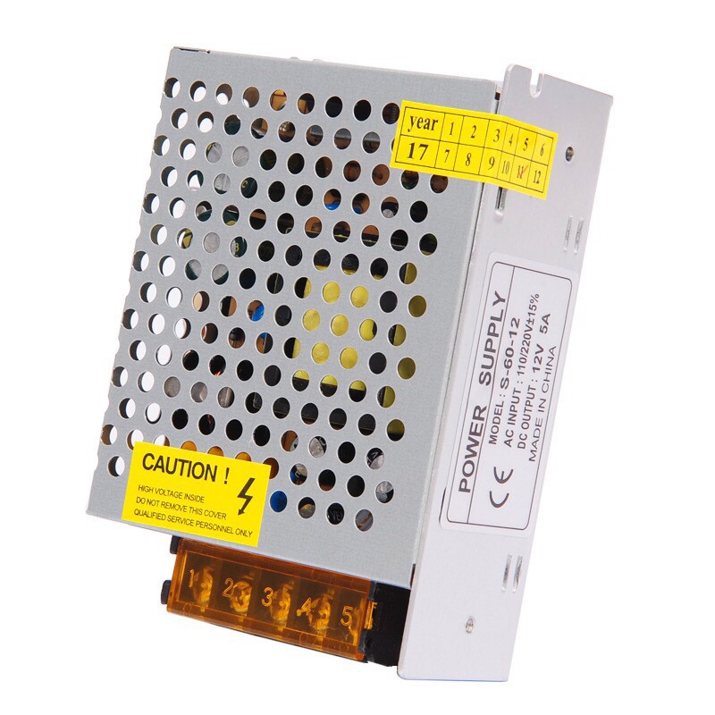 Electric สวิทชิ่ง เพาวเวอร์ ซัพพลาย Switching Power Supply 12V 5A 60W