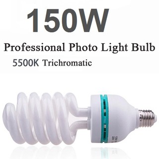 แหล่งขายและราคา150w 5500k E27 Photo Studio Bulb Video Light Photography Daylight Lampอาจถูกใจคุณ