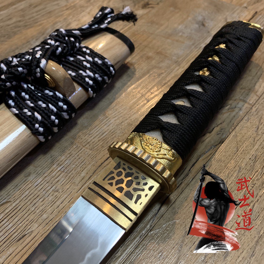 Black Samurai โคดาจิ ดาบคาตานะ กระเบนแท้ 51cm T10 ฮามอนแท้