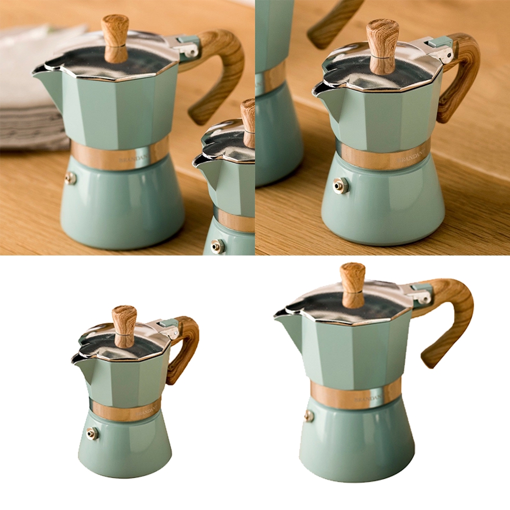 ★จัดส่งจากประเทศไทย★ หม้อกาแฟหนาสไตล์ยุโรปหม้ออลูมิเนียมแปดเหลี่ยมเครื่องชงกาแฟหม้อกาแฟ moka pot สไตล์อิตาลีคลาสสิก