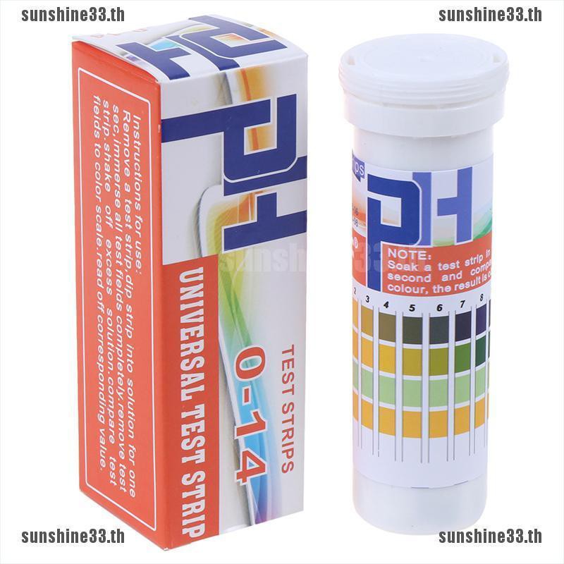 Shine33✿แถบทดสอบค่า pH เต็มช่วง 0-14 pH อัลคาไลน์กรด 150 แถบ
