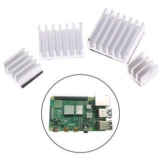 Xo94ol ชุดฮีทซิงค์ระบายความร้อนหม้อน้ํา อะลูมิเนียม สําหรับ Raspberry Pi 4B 4 ชิ้น