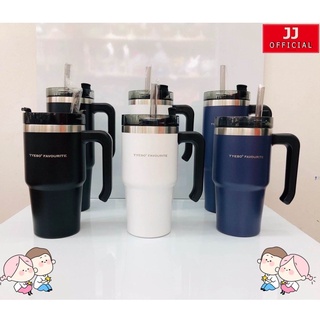 แก้วแบบมีหูจับTYESO TS-8748/TS-8747  ขนาด 30 oz / 20 oz เก็บความร้อน-เย็น สแตนเลส 304 แท้ บรรจุ 890 ml / 600 ml