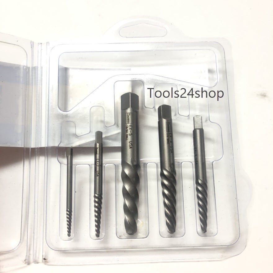 ชุดดอกถอนเกลียวซ้าย 5 ตัวชุด Ex1Ex5 53535 ยี่ห้อ IRWIN (Spiral Flute