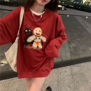 【CHAOYICHU】 เสื้อกันหนาวแขนยาวมีฮู้ดสําหรับผู้หญิง