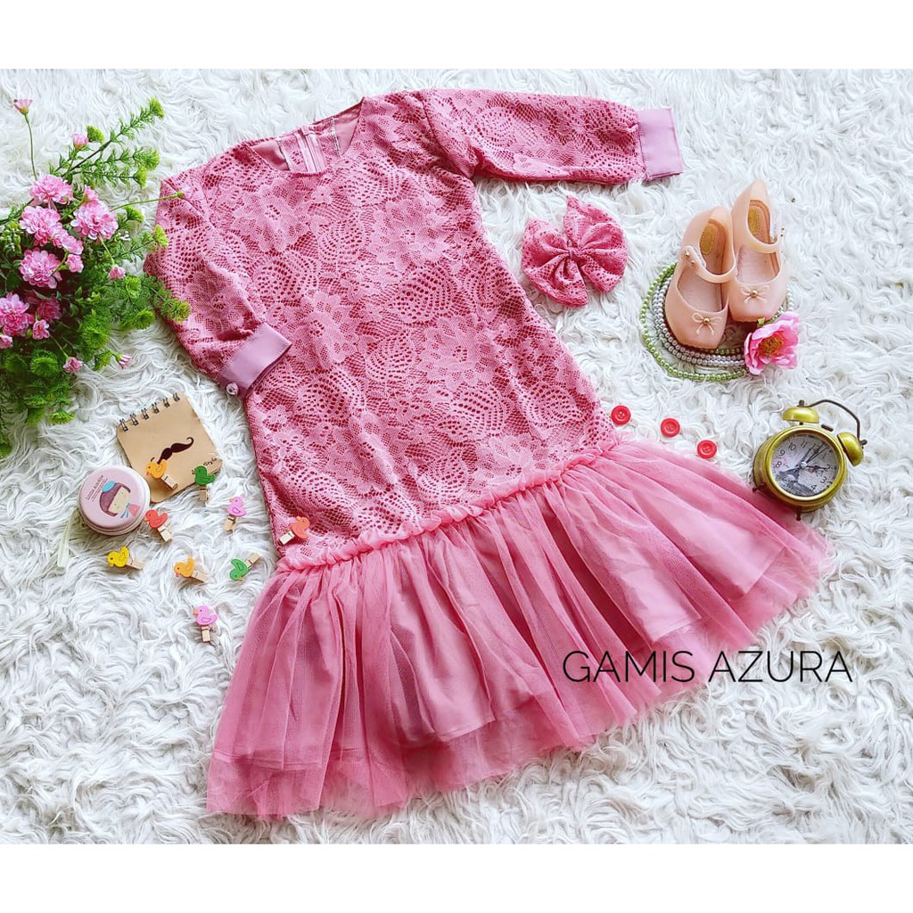 AZURA GAMIS DRESS สําหรับ CHILDREN 6-7 YEARS OLD SALEM COLOR