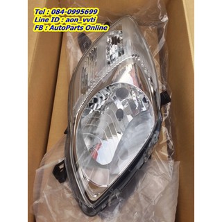 โคมไฟหน้า อะไหล่แท้ TOYOTA รุ่นรถ Yaris NCP91 รุ่นปี 2010-2012